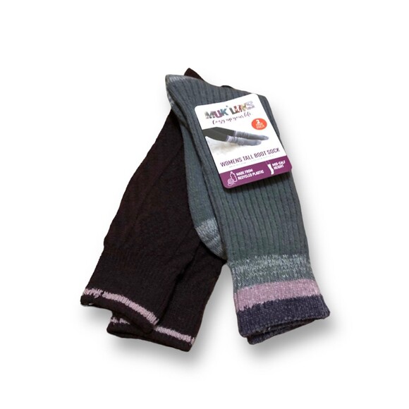 Muk Luks Women's Tall Boot Sock (2 Pk) - Picture 1 of 3